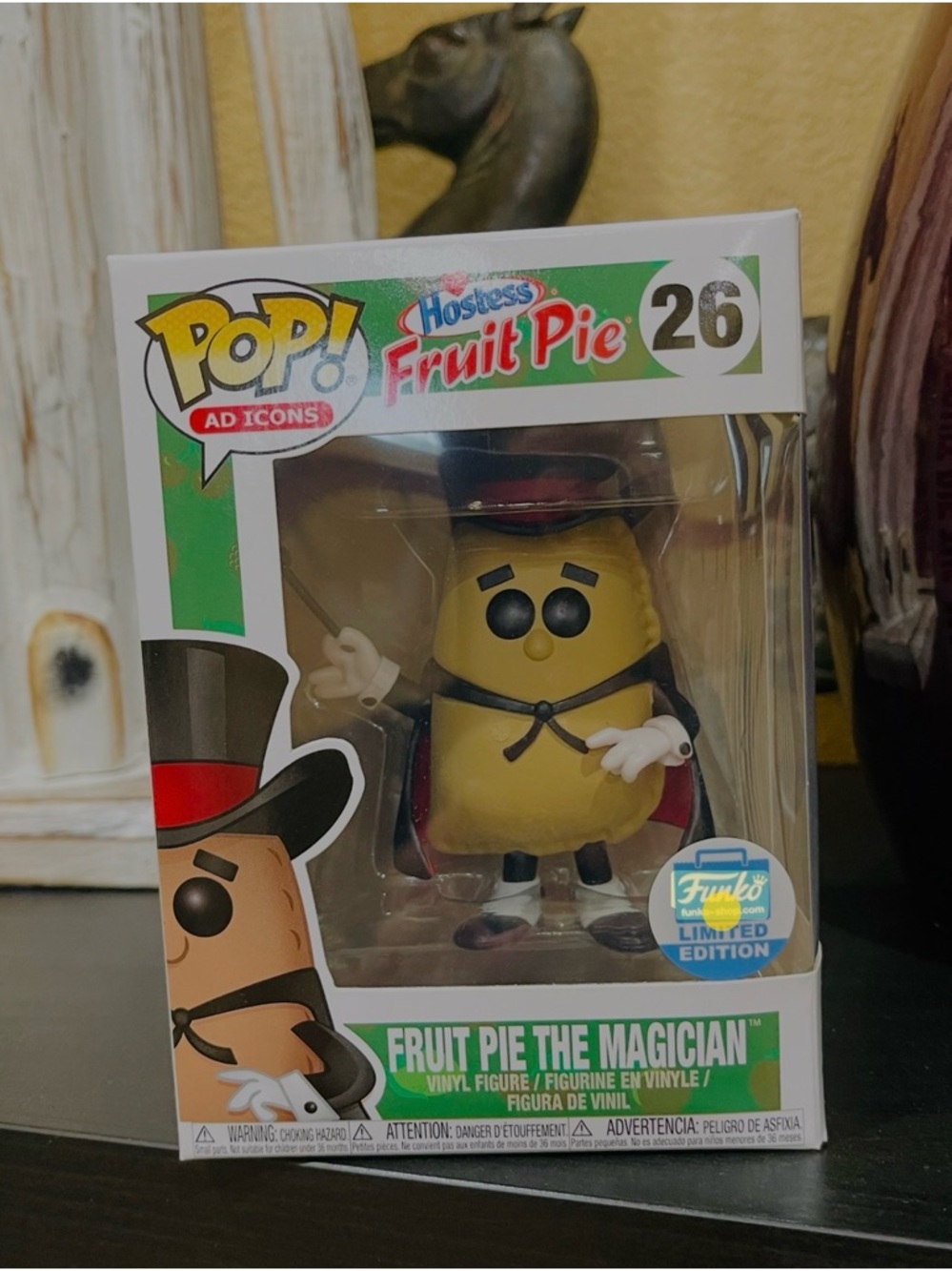 Funko Ad Icons Fruit Pie The Magician Vinyl Figure - Yellow, Black, Red